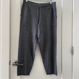 Oats Cashmere by Debra Haybum 100% Cashmere Gray Pants Size L NWT